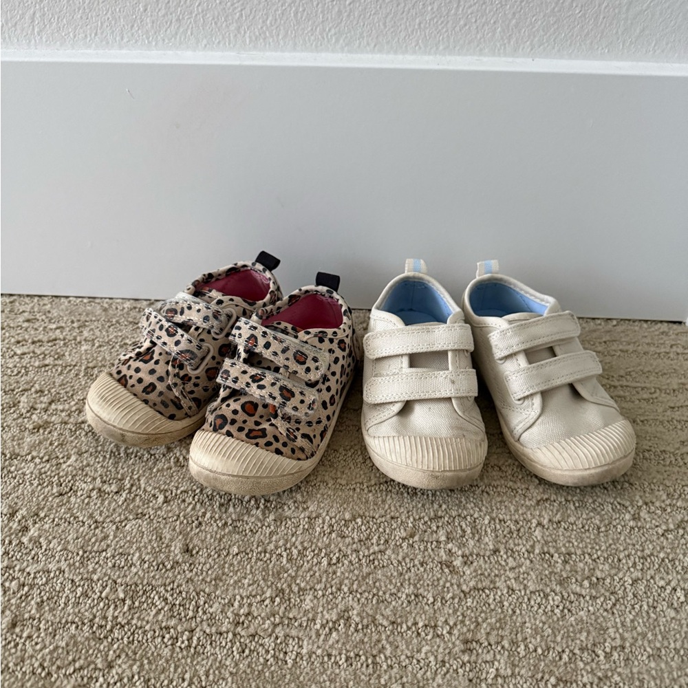 2 pairs Cat & Jack Parker sneakers - toddler girl size 7